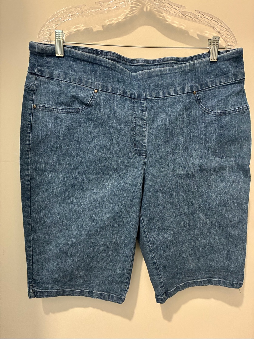 Ruby Rd Classic Women's Blue Denim Bermuda Shorts